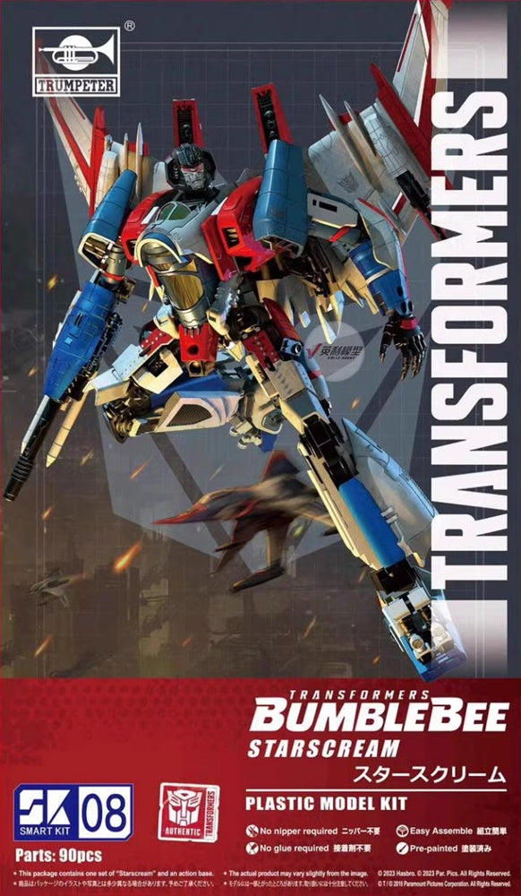 Transformers Bumblebee Starscream Assemble Model kit Trumpeter 08121