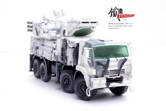 S1 Russian Air Defence Weapon System 96K6 Pantsir-S1 Snow Camo Panzerkampf 1:72 12215PA