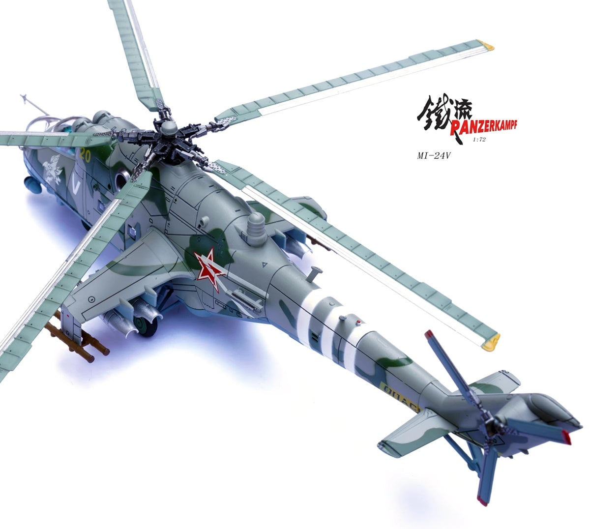 Mil Mi-24V Hind-E Russian Army, Zaporizhia, Ukraine, 2022 PANZERKAMPF 1/72 14005PF