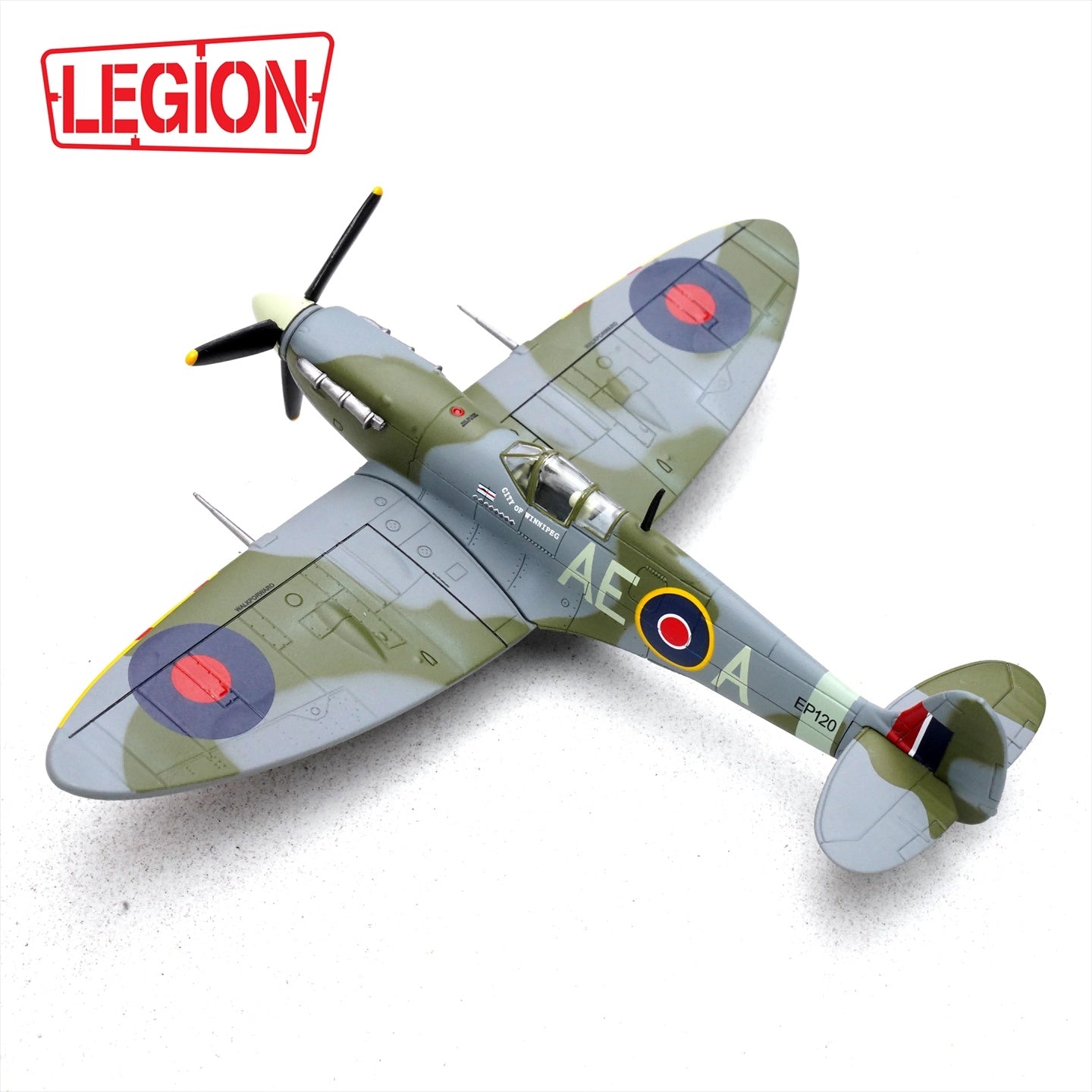 Supermarine Spitfire MKVB AE-A 402 Sqn. LEGION 1/72 die-cast model 14618LB