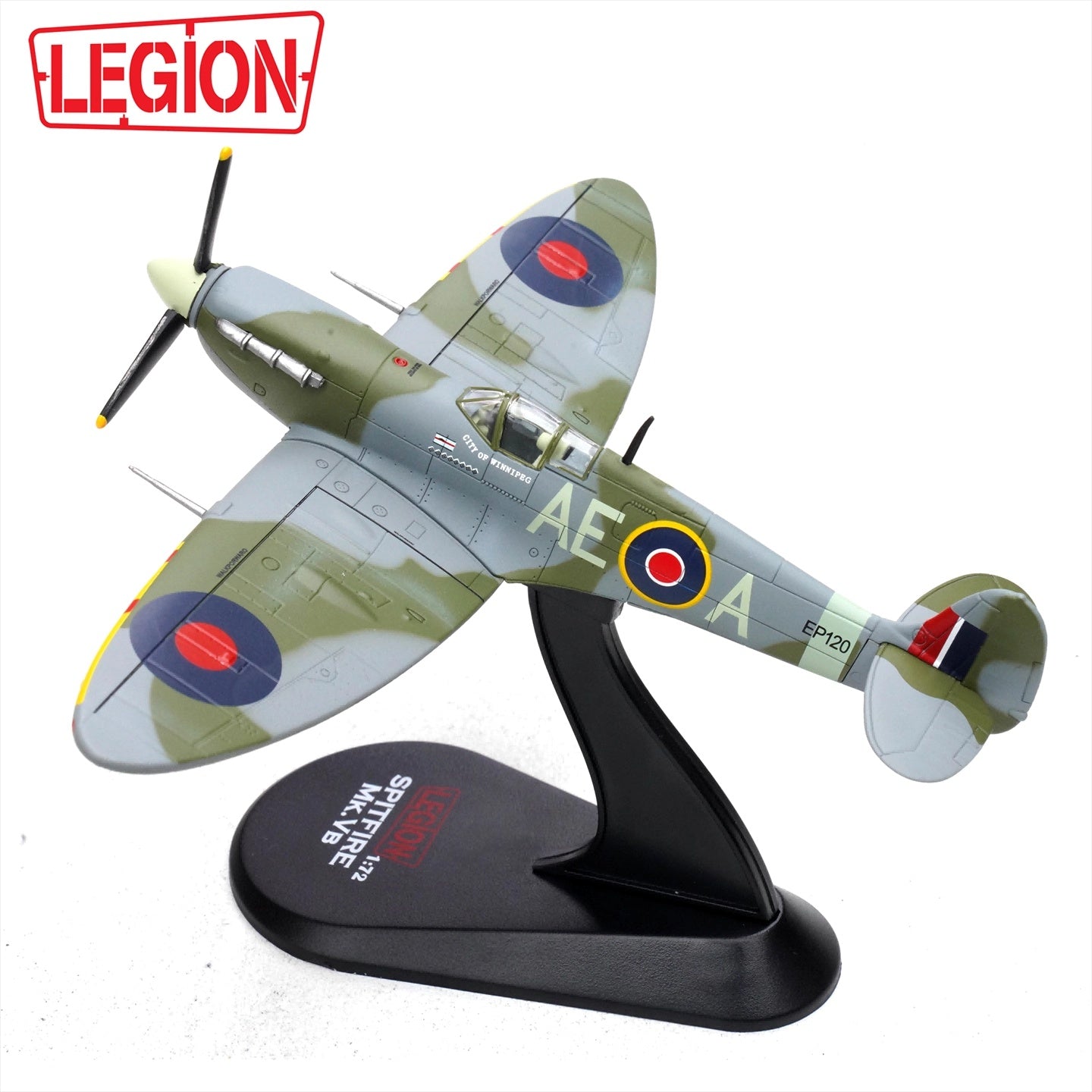 Supermarine Spitfire MKVB AE-A 402 Sqn. LEGION 1/72 die-cast model 14618LB