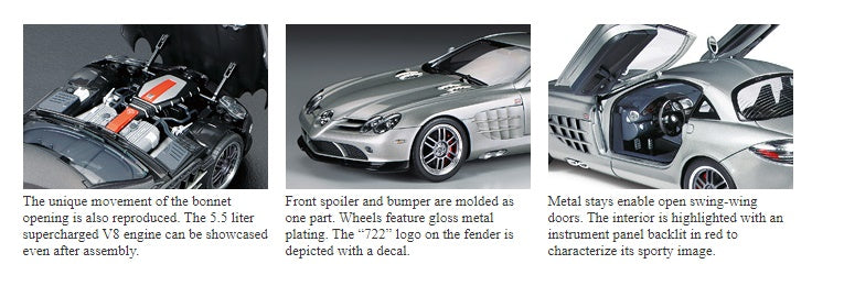 MERCEDES-BENZ SLR McLaren 722 EDITION TAMIYA 1/24 plastic kit 24317