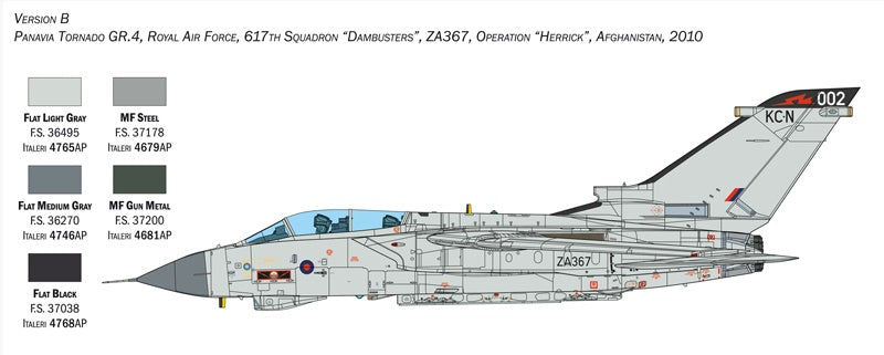 Tornado GR.4 ITALERI 1:32 plastic kit 2513