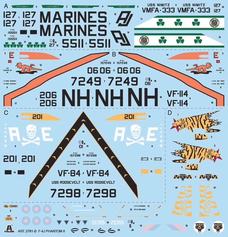 F-4J PHANTOM ll ITALERI 1/48 plastic kit 2781