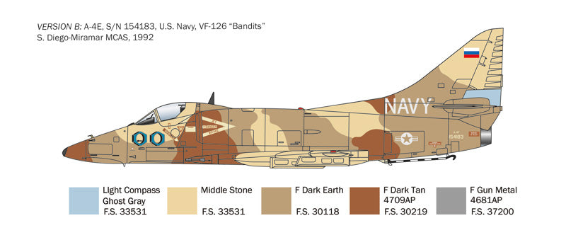 A-4 E/F/G Skyhawk ITALERI 1/48 plastic kit 2826