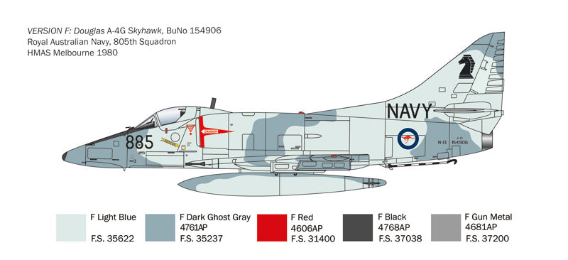 A-4 E/F/G Skyhawk ITALERI 1/48 plastic kit 2826