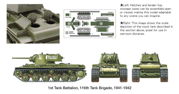 Russian Heavy Tank KV-1 Model 1941 Early Production Tamiya 1:35 plastic kit 35372