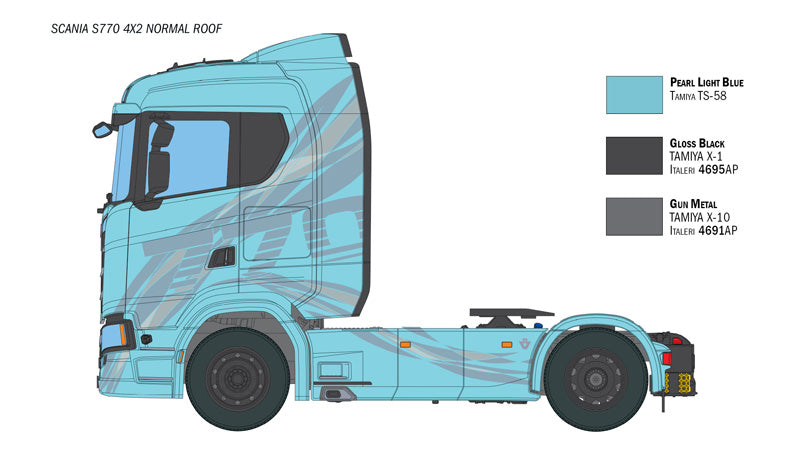 Scania S770 4x2 Normal Roof - LIMITED EDITION ITALERI 1:24 3961