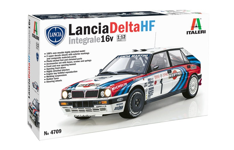 Lancia Delta HF integrale 16v ITALERI 1:12 plastic kit 4709