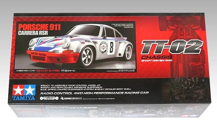 1/10 R/C PORSCHE 911 CARRERA RSR TT-02 TAMIYA 58571-60A