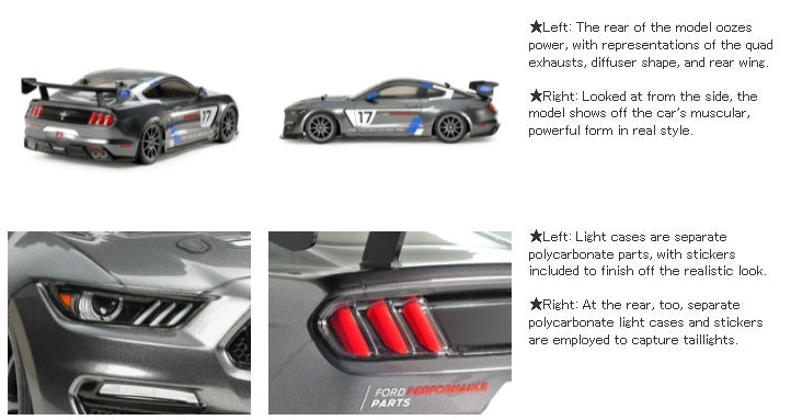 1/10 R/C Ford Mustang GT4 (TT-02) w/ ESC, Torque-tuned motor TAMIYA 58664
