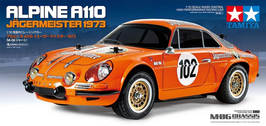 1/10 RC Alpine A110 Jagermeister 1973 (M-06 Chassis) Tamiya assembly kit 58708-60A