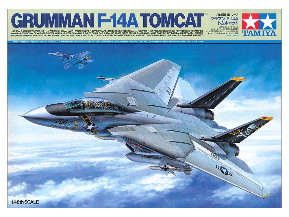 Grumman F-14A Tomcat Tamiya 1/48 plastic kit 61114
