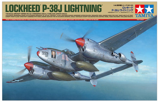 Lockheed P-38J Lightning TAMIYA 1/48 plastic kit 61123