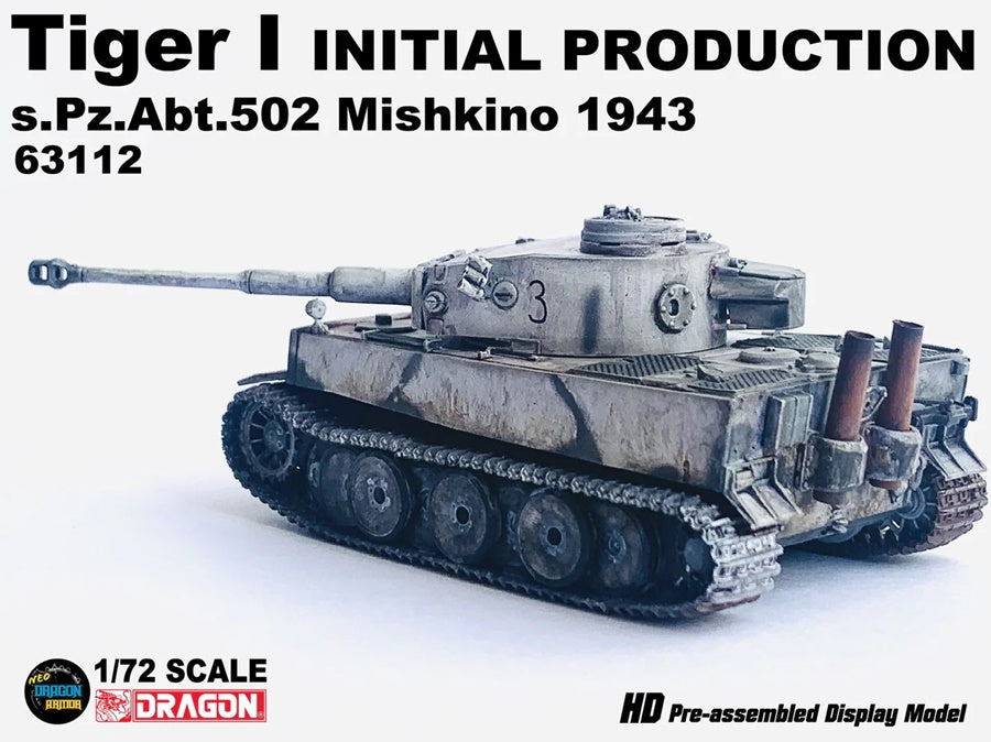 Tiger I Initial Production s.Pz.Abt.502 Mishkino 1943 Dragon Armor 1/72 63112