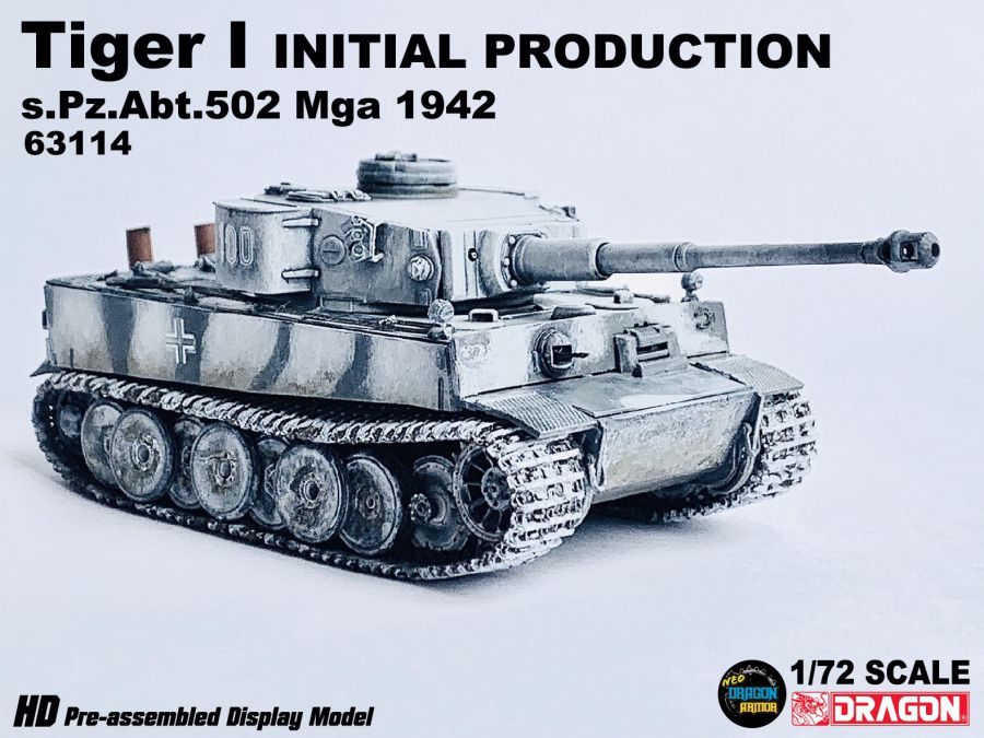 Tiger I Initial Production s.Pz.Abt.502 Mga 1942 Dragon Armor 1/72 63114