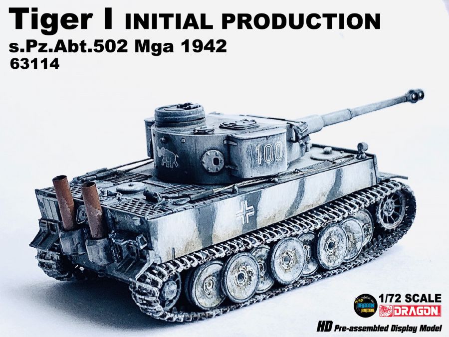 Tiger I Initial Production s.Pz.Abt.502 Mga 1942 Dragon Armor 1/72 63114