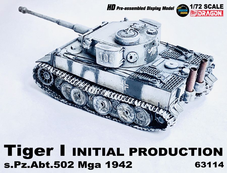 Tiger I Initial Production s.Pz.Abt.502 Mga 1942 Dragon Armor 1/72 63114