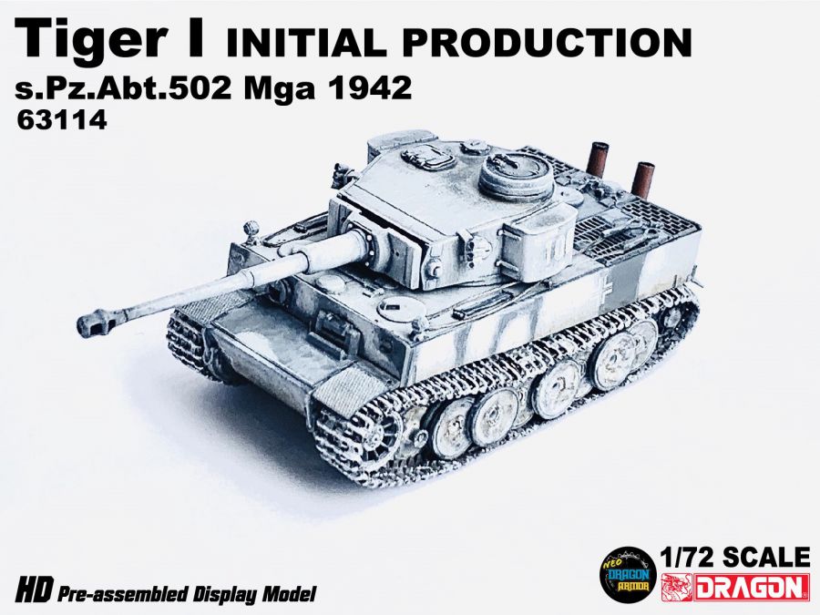 Tiger I Initial Production s.Pz.Abt.502 Mga 1942 Dragon Armor 1/72 63114