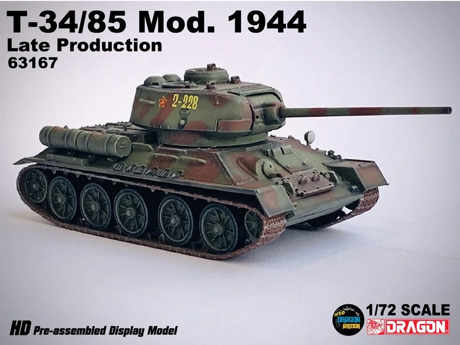 T-34-85 Soviet Army, Eastern Front, 1944 DRAGON 1/72 63167