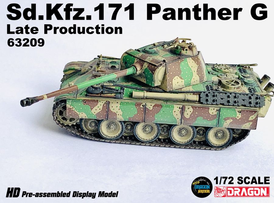 Sd.Kfz.171 Panther Ausf.G Late Production, France 1944 Dragon 1/72 63209