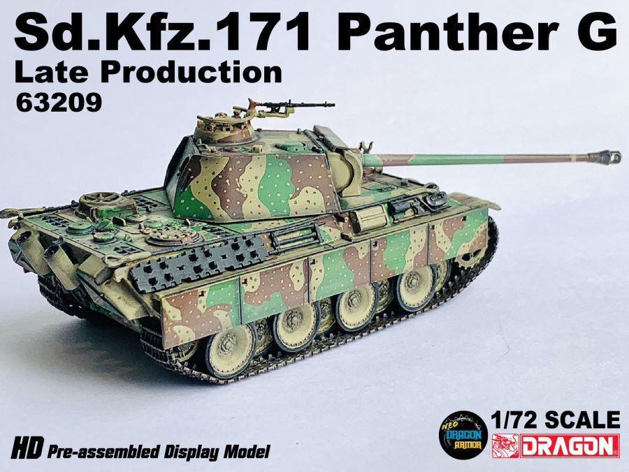 Sd.Kfz.171 Panther Ausf.G Late Production, France 1944 Dragon 1/72 63209