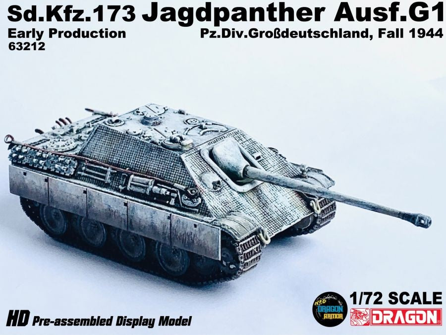 Sd.Kfz.173 Jagdpanther Ausf.G1 Early Production Pz.Div.Grosdeutschland DRAGON 1/72 63212