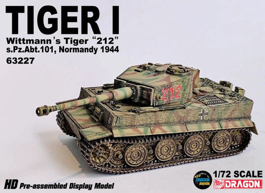 Tiger I Wittmann's Tiger "212" s.Pz.Abt.101, Normandy 1944 DRAGON 1/72 63227