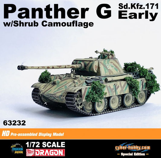 Panther Ausf.G Early Production w/Shrub Camouflage Neo Dragon Armor 1/72 63232