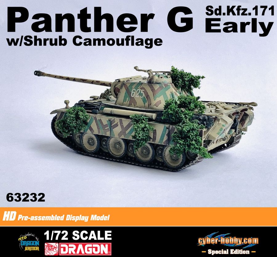 Panther Ausf.G Early Production w/Shrub Camouflage Neo Dragon Armor 1/72 63232