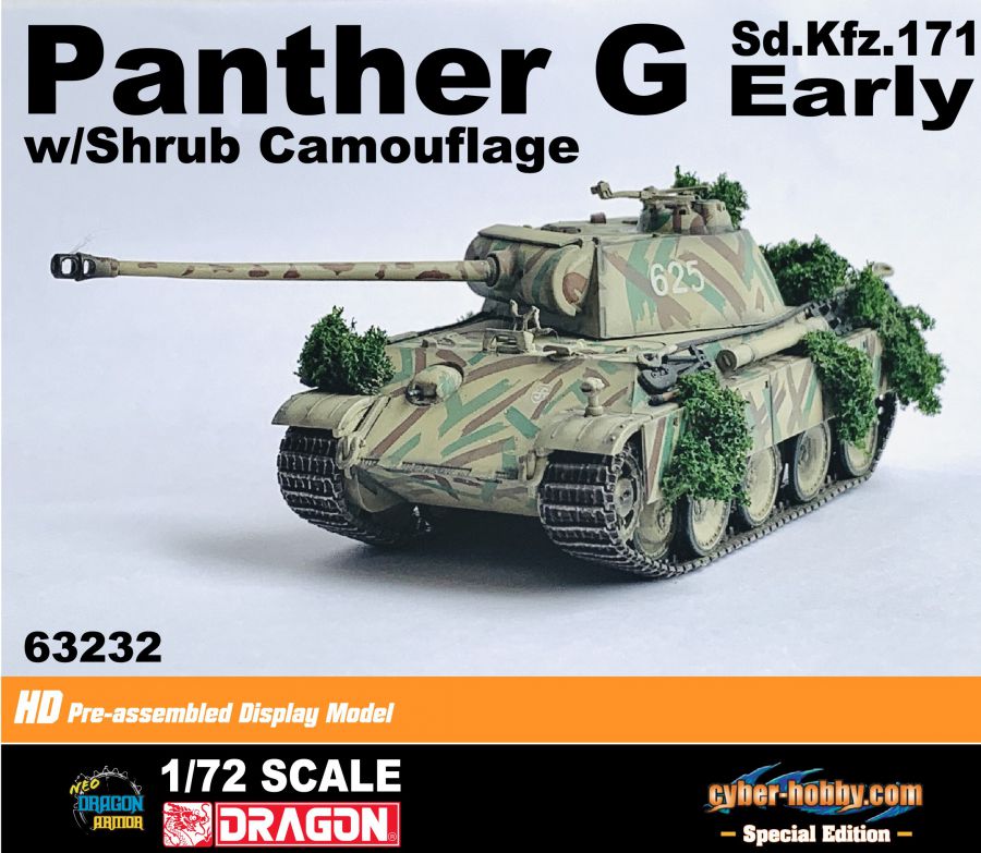 Panther Ausf.G Early Production w/Shrub Camouflage Neo Dragon Armor 1/72 63232