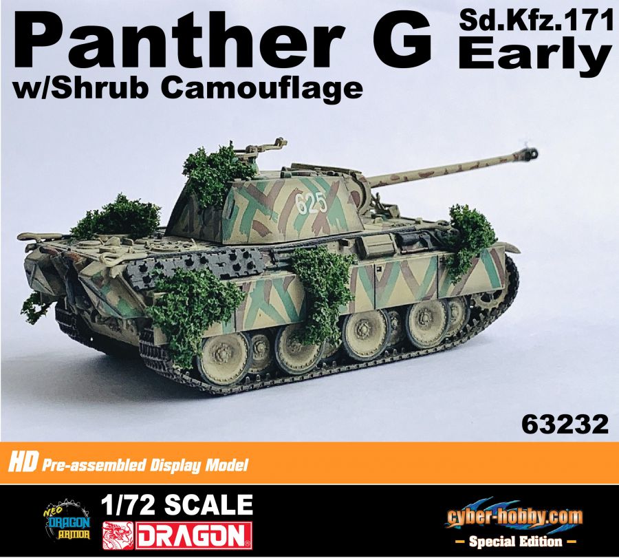 Panther Ausf.G Early Production w/Shrub Camouflage Neo Dragon Armor 1/72 63232