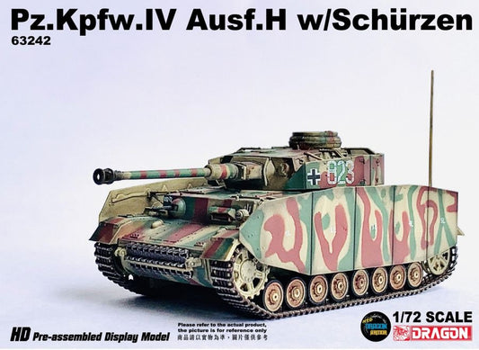 Pz.Kpfw.IV Ausf.H w/Schurzen 2.Pz.Div., Normandy 1944 DRAGON 1/72 63242
