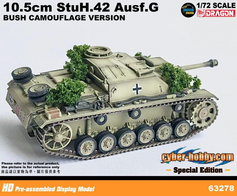 10.5cm StuH.42 Ausf.G (Bush Camouflage Version) Pz.Reg.Herman Goring DRAGON 1/72 63278