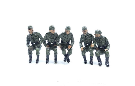 WWII German Figures Vehicle Riders Set A PMA 1:72 painted figures P0403