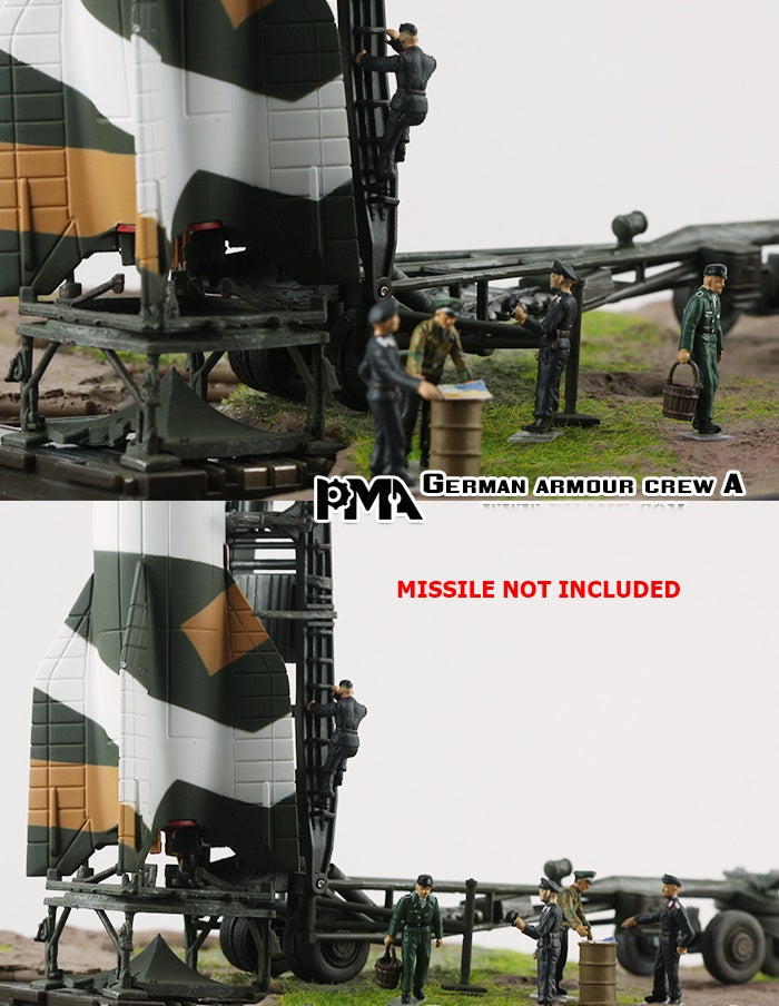 WWII German Armour Crew Set A PMA 1:72 painted figures P0411