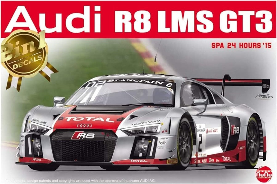 Audi R8 LMS GT3 SPA 24 Hours 2015 HOBBY NuNu 1/24 kit PN24004