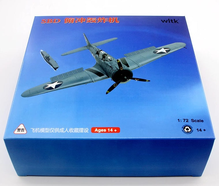 SBD Dauntless Dive Bomber WLTK 1:72 die-cast model