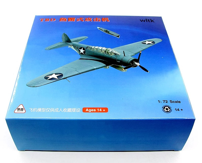 TBD Devastator Torpedo Bomber WLTK 1:72 die-cast model