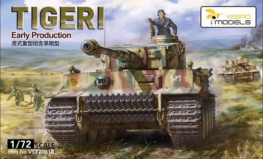 TIGER I Early Production Vespid Models 1:72 plastic kit VS720018