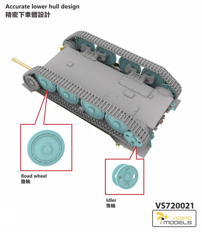 Jagdpanzer 38(t) Hetzer Late Production Vespid Models 1:72 plastic kit VS720021