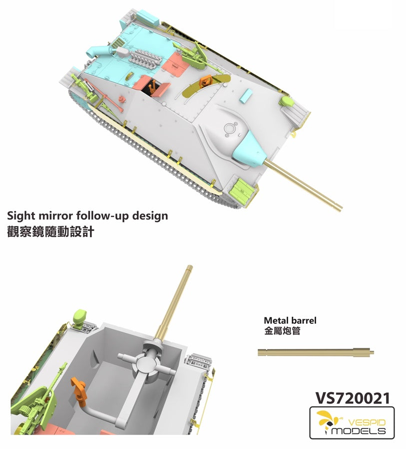 Jagdpanzer 38(t) Hetzer Late Production Vespid Models 1:72 plastic kit VS720021