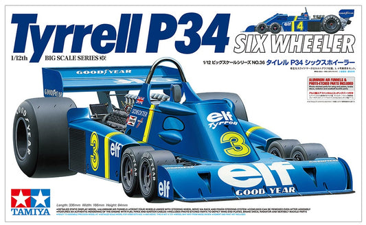 Tyrrell P34 Six Wheeler (w/Photo-Etched Parts) TAMIYA 1/12 kit 12036