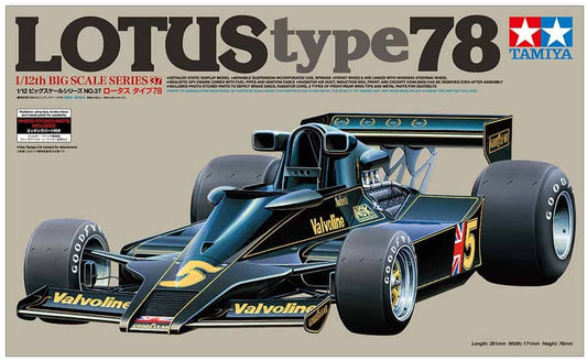 Lotus Type 78 (w/Photo-Etched Parts) TAMIYA 1/12 plastic kit 12037