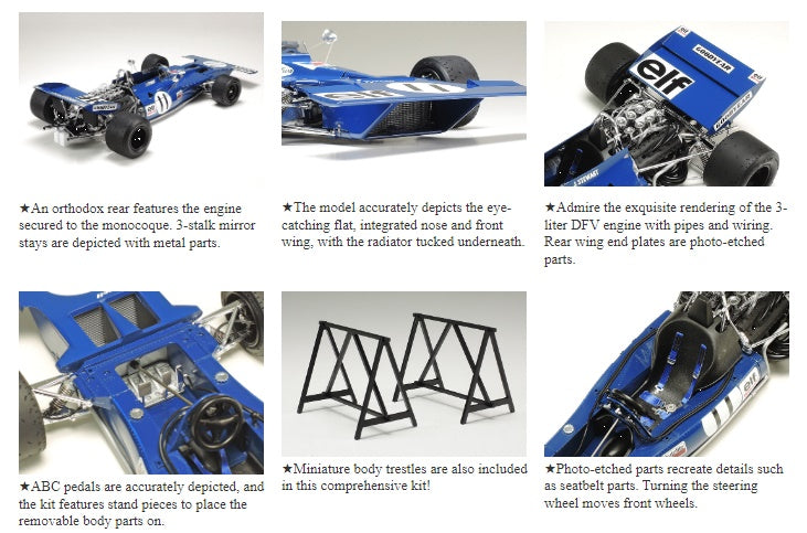Tyrrell 003 1971 Monaco GP TAMIYA 1/12 plastic kit 12054