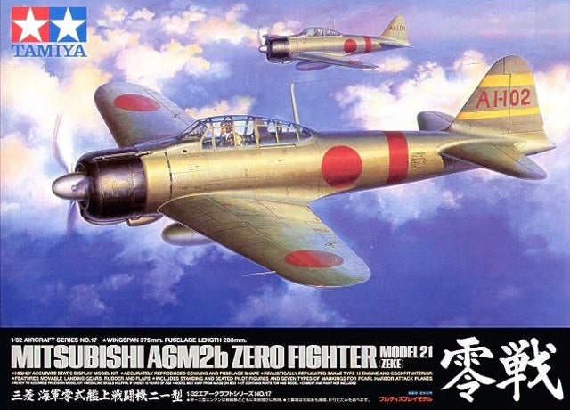 Mitsubishi A6M2b Zero Fighter Model21 (Zeke) TAMIYA 1:32 plastic 