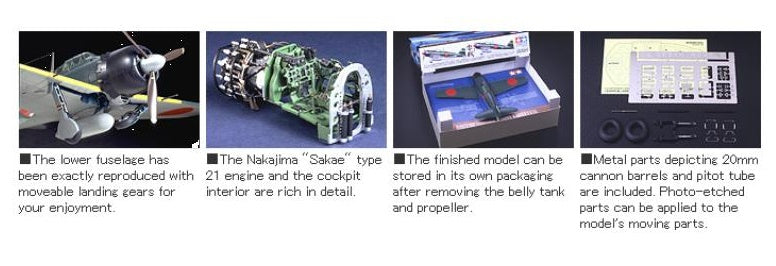 Mitsubishi A6M5 Zero Model 52 (Zeke) TAMIYA 1:32 plastic kit 60318