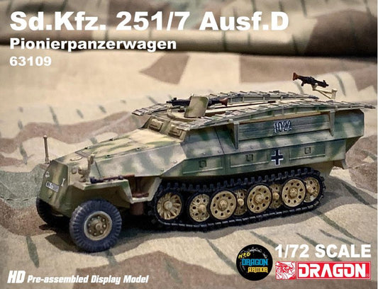 Sd.Kfz. 251/7 Ausf.D Pionierpanzerwagen DRAGON ARMOR 1:72 63109