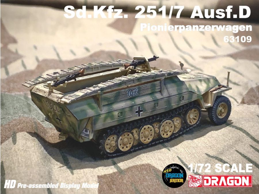 Sd.Kfz. 251/7 Ausf.D Pionierpanzerwagen DRAGON ARMOR 1:72 63109