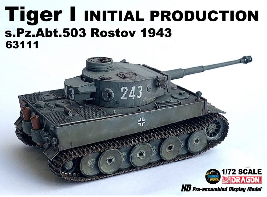 Tiger I INITIAL PRODUCTION s.Pz.Abt.503 Rostov 1943 DRAGON ARMOR 1/72 63111